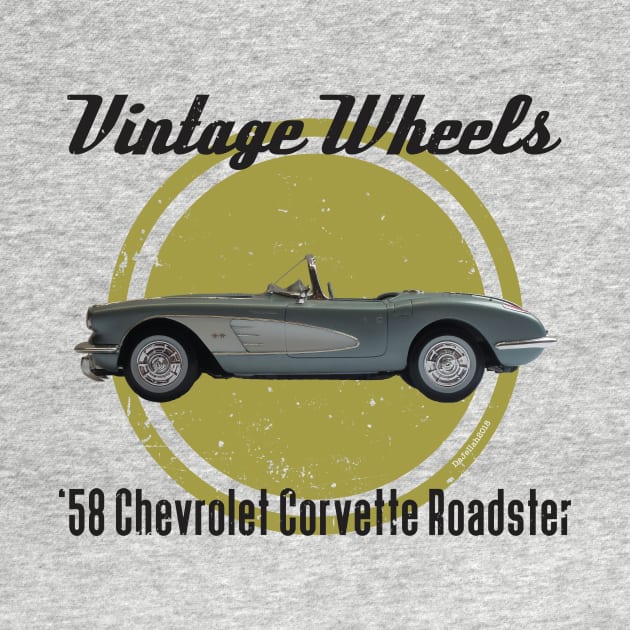 Vintage Wheels - '58 Chevrolette Corvette by DaJellah